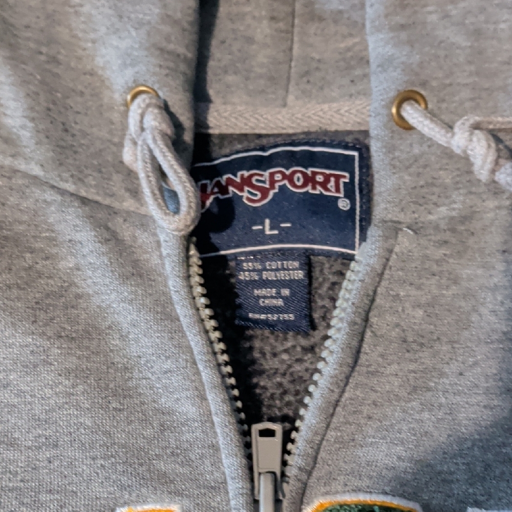 Jansport Gray Zip-Up Hoodie - Picture 3 of 6